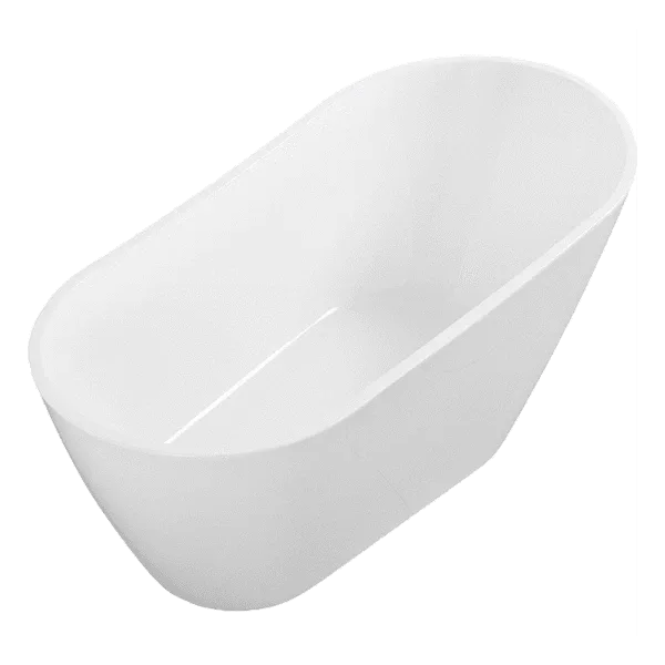 63" inch Acrylic Alcove Freestanding Soaking Bathtub
