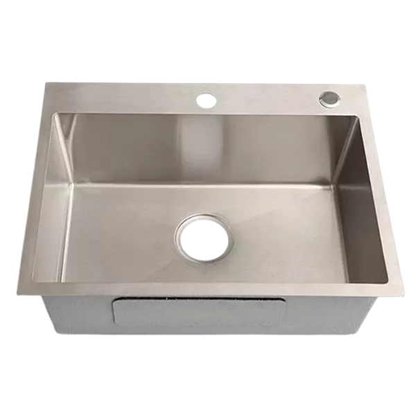 24in Stainless Steel Washing Sink w/ Faucet Hoses and Drain Head Only