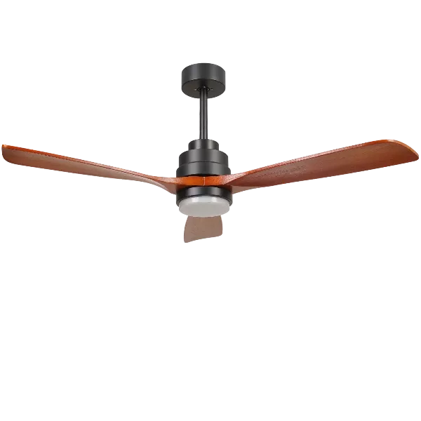 52-inch Ceiling Fans, Quiet Wood Ceiling Fans with Lights&Remote Moisture-Proof Outdoor Ceiling Fan for Patios, 6 Speeds Ceiling Fan for Living Bedroom Kitchen, 3 Light Color, Reversible Motor