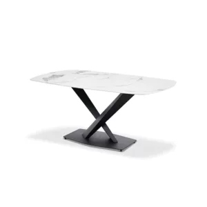 Free Combination Modern Matte Sintered Stone Dining Table 63 x 35.4 x 29.5inch