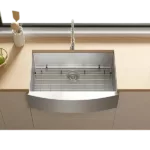 TECASA Farmhouse Sink 30 inches Stainless Steel Apron Sinks 16 Gauge for Kitchen Front Rounded 10 inch Deep Single Bowl Kitchen Sink with Accessories (Pack of 3)