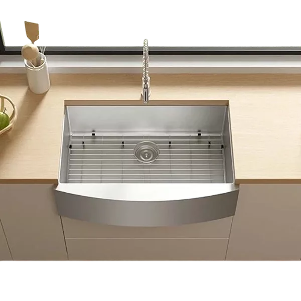 TECASA Farmhouse Sink 30 inches Stainless Steel Apron Sinks 16 Gauge for Kitchen Front Rounded 10 inch Deep Single Bowl Kitchen Sink with Accessories (Pack of 3)