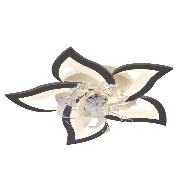 27Inches Ceiling Fan with Lights Remote Control Dimmable LED, 6 Gear Wind Speed Fan Light