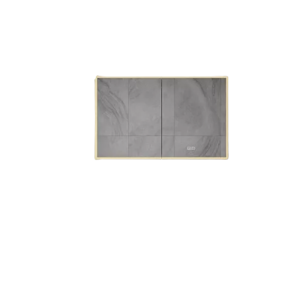 48" Rectangular LED Mirror Medicine Cabinet with Lights, Dimmer, Defogger, Clock, Temp Display in White