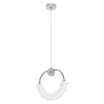 Modern Crystal Integrated LED White Chandelier For Indoor