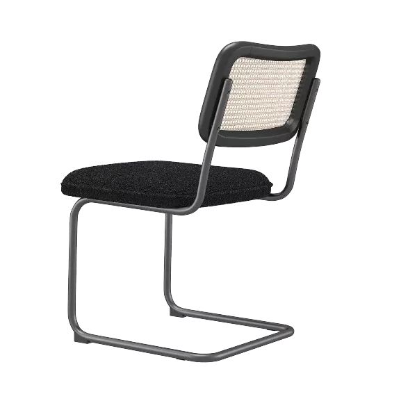 Modern Black Velvet Set of 2 Dining Chairs of Metal Frame And Legs For Dining Room