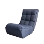 Modern Foldable reclining Cement Grey Lazy sofa chair Ideal for bedroom living room