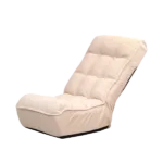 Modern Foldable reclining White Adjustable Lazy sofa chair Ideal for bedroom living room