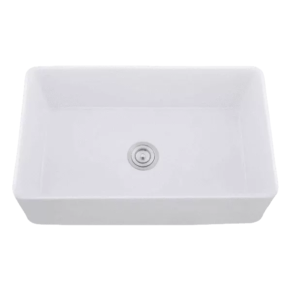 33 in. Farmhouse Single Bowl White Kitchen Sink