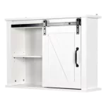 Modern Bathroom Bamboo Laundry Basket, Functional Home Decor Storage Organization in White