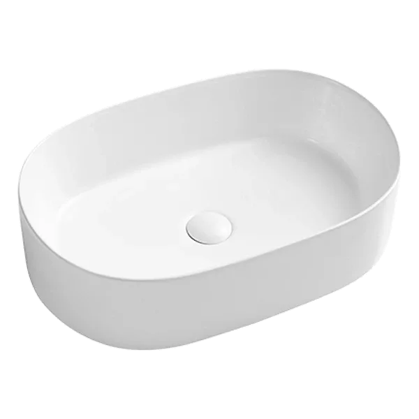 Superior Quality White Ceramic Bathroom Sink With Pop Up Drain