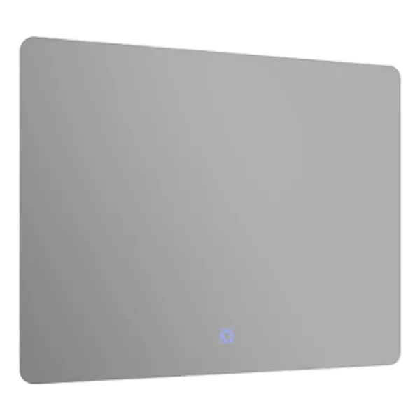 36 in. W x 28 in. H Modern Frameless Rectangular LED Light Bathroom Vanity Mirror in Silver