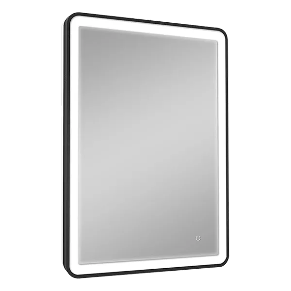 24"W x32"H Frame led Rectangular Bathroom mirror in Black