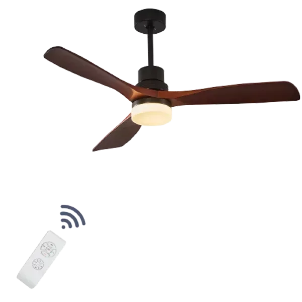 52 in. W Integrated LED Light Indoor Gray Finished Reversible Smart Ceiling Fan with Remote Control And 5 Speed DC Motor