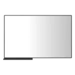 48 in. W x 30 in. H Rectangular Aluminum Alloy Framed Wall Bathroom Vanity Mirror with Storage Rack in Black