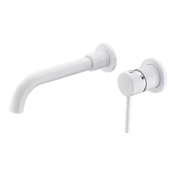 Wall Mounted Bathroom Faucet in White Color