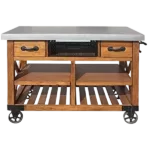 ACME Kailey Kitchen Cart, Antique Oak 98182