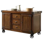 ACME Kabili Kitchen Cart, Antique Tobacco