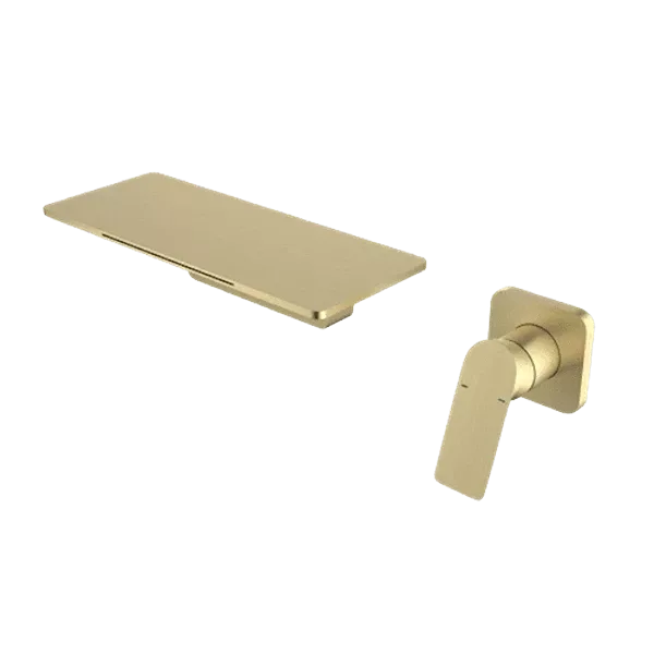 Wall Mounted Bathroom Faucet in Gold