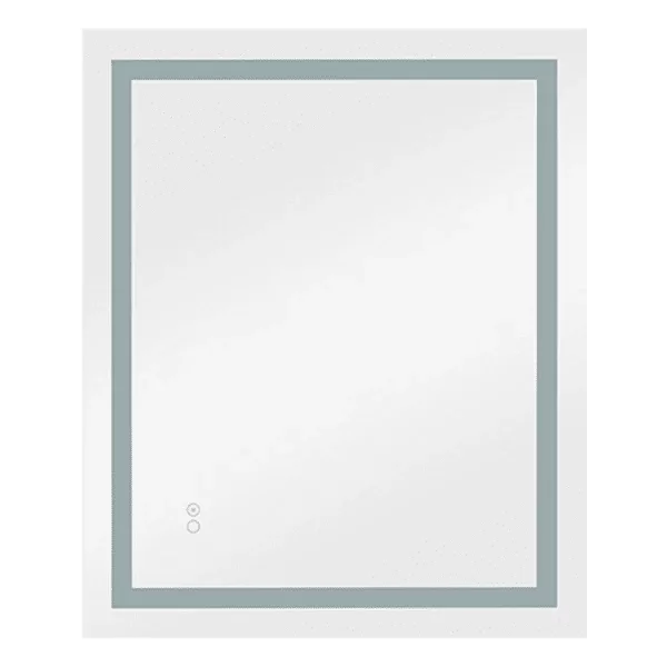 36 in. W x 30 in. H Rectangle LED Light Anti-Fog Bathroom Makeup Mirror in Memory Function