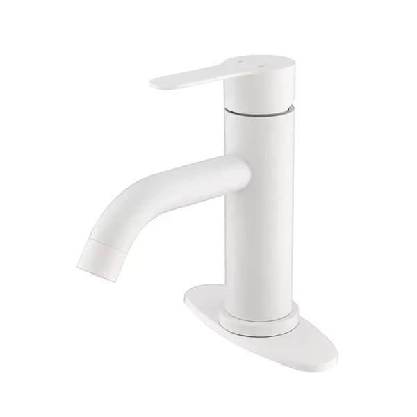 Waterfall Spout Bathroom Faucet, Single Handle Bathroom Vanity Sink Faucet
