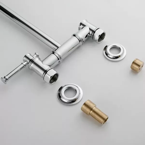Pot Filler Faucet Wall Mount   Pot Filler Faucet, Modern Brass Pot Filler Two-Attachment Wall Mount  Folding Kitchen Pot Filler Swing Arm