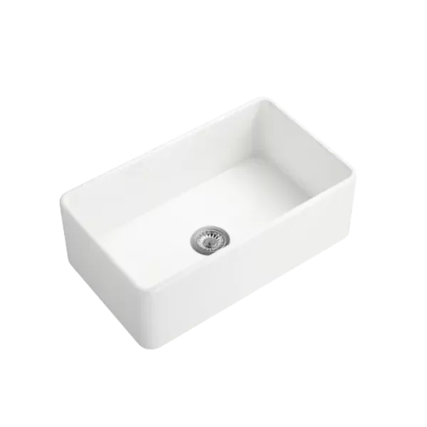 30 in. Ceramic Farmhouse Kitchen Sink in White