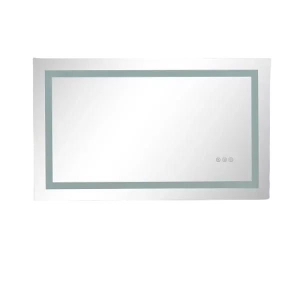 LED Bathroom Mirror 36" x 28" with Front and Backlight, Large Dimmable Wall Mirrors with Anti-Fog, Shatter-Proof, Memory,3 Colors, LED Vanity Mirror