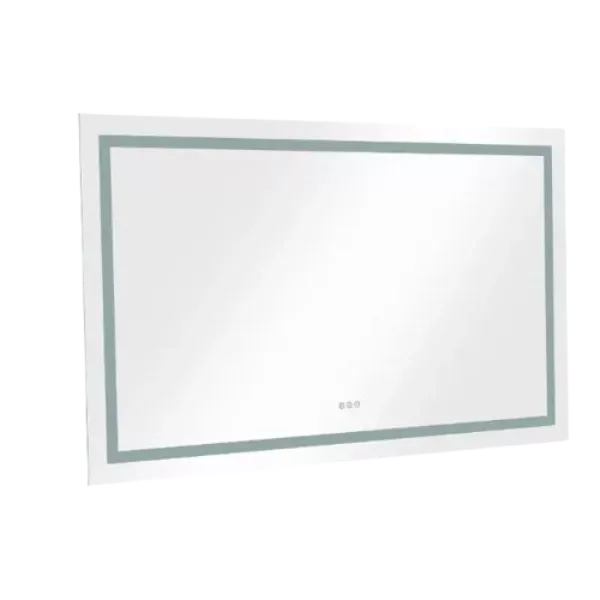 28 x 36 LED Lighted Bathroom Wall Mounted Mirror with High Lumen Anti-Fog Separately Control Dimmer Function