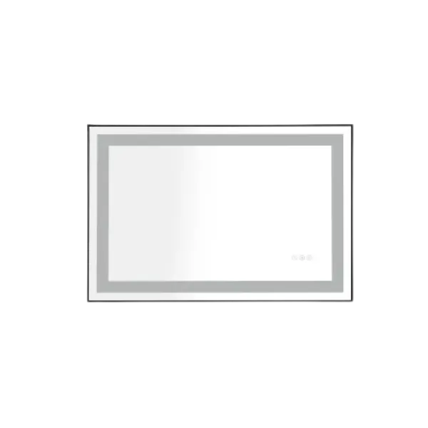 32 x 24 in. LED Lighted Bathroom Wall Mounted Mirror with High Lumen+Anti-Fog Separately Control+Dimmer Function