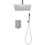 Ceiling Mounted Shower System Combo Set with Handheld and 12"Shower head