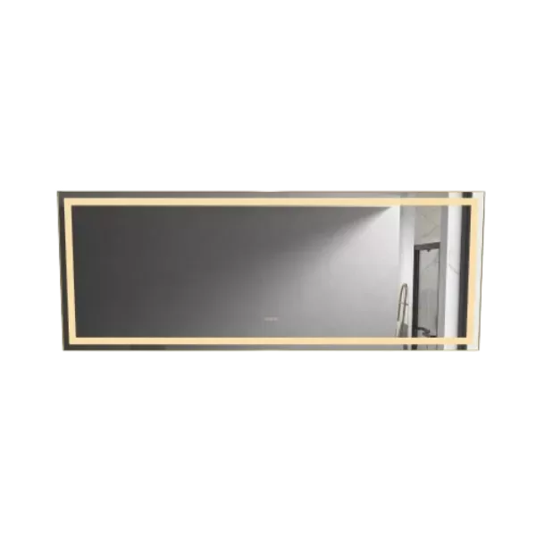 40 x 24 inches LED Lighted Bathroom Wall Mounted Mirror with High Lumen+Anti-Fog Separately Control+Dimmer Function