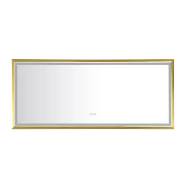Bathroom  led mirror is multi-functional and each function is controlled by a smart touch button