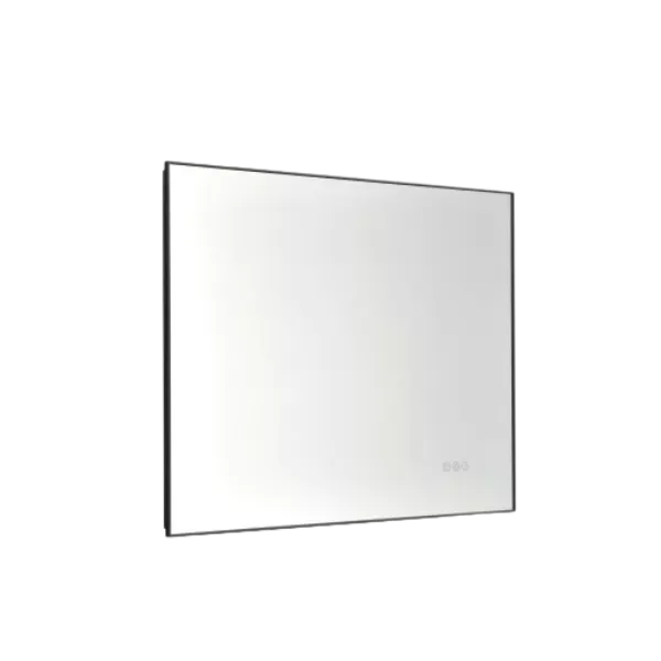 Super Bright Led Bathroom Mirror with Lights,Metal Frame Mirror Wall Mounted Lighted Vanity Mirrors Dimmable Led Mirror for Makeup,Horizontal or vertical/GunGray Metal