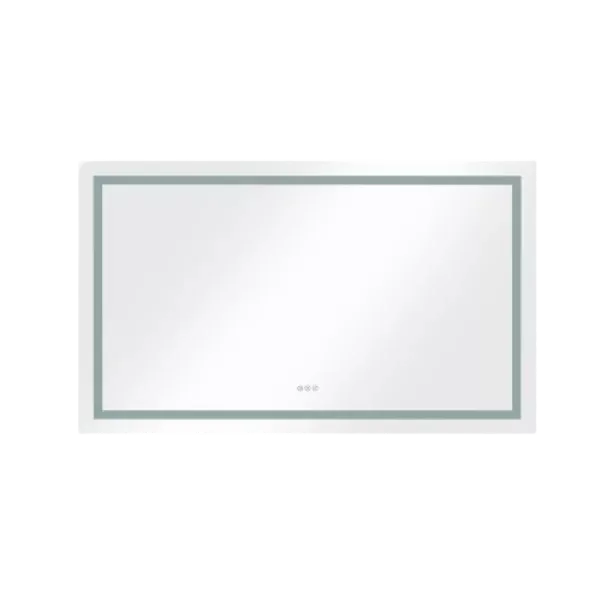 60 in. W x 36 in. H Frameless LED Single Bathroom Vanity Mirror in Polished Crystal\n Bathroom Vanity LED Mirror with 3 Color Lights Mirror for Bathroom Wall