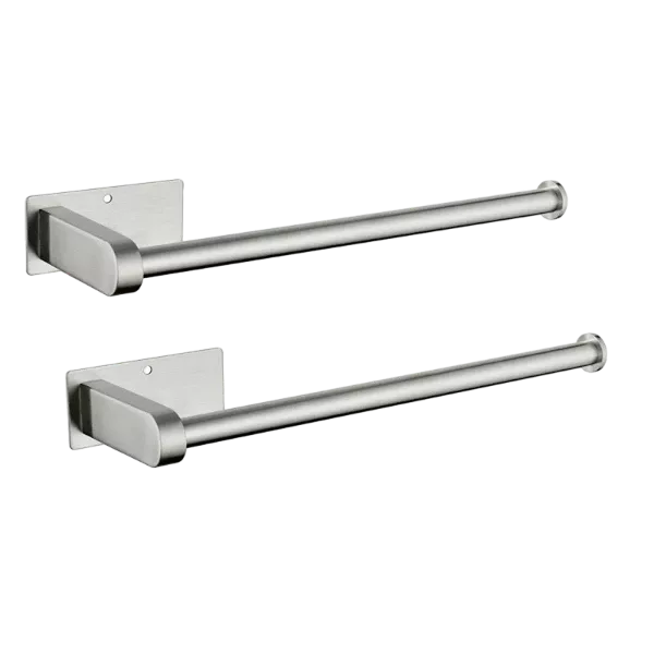 Paper Towel Holders,Paper Towels Rolls - for Kitchen,Paper Towels Bulk- Self-Adhesive Under Cabinet,Both Available in Adhesive and Screws,Stainless Steel Paper Towel Holder(12inch, 2 Pack)