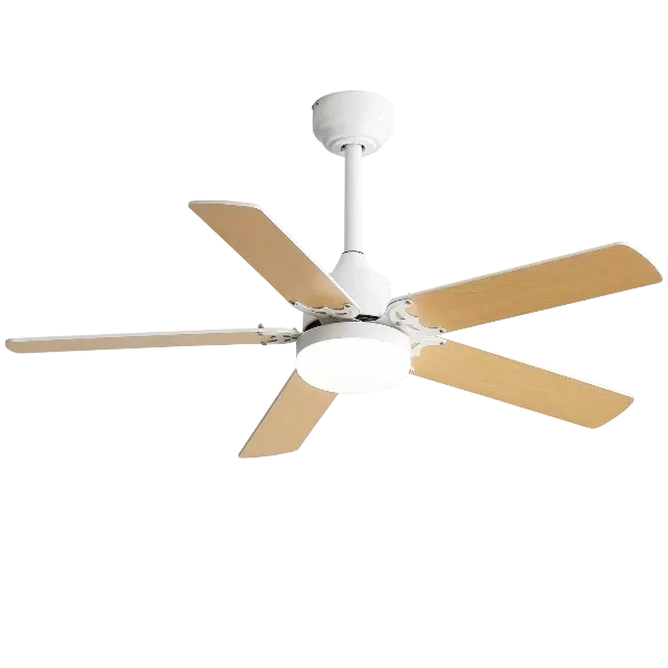 Energy Saving 42 Inch Ceiling Fan 5 Plywood Blade Noiseless Reversible Dc Motor Remote Control With Led Light