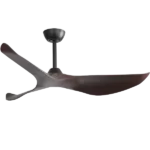 Modern 52 Inch Indoor Ceiling Fan With Dimmable 6 Speed Remote Control 3 Solid Wood Blade Reversible DC Motor For Home