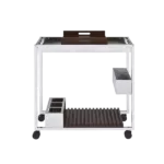 ACME Lisses Serving Cart in White