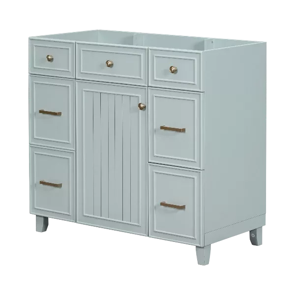[Cabinet Only] 36" Bathroom Vanity-Green