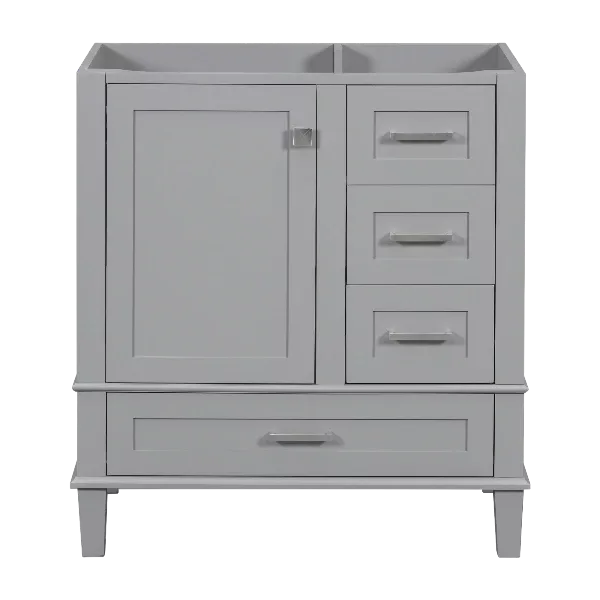 [Cabinet only] 30" Bathroom Vanity Gray
