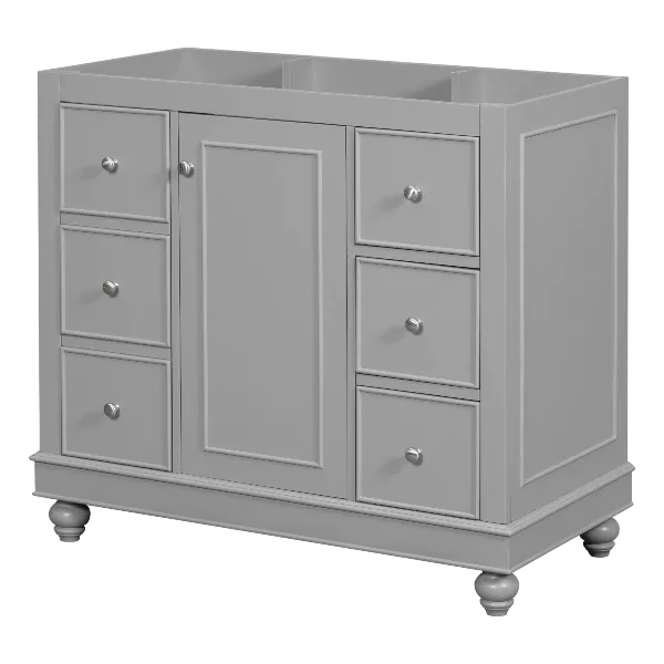 [Cabinet Only] 36" Gray Bathroom vanity