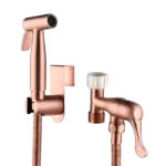 Stainless Steel Bidet Sprayer with Sprayer Holder in Rose Gold