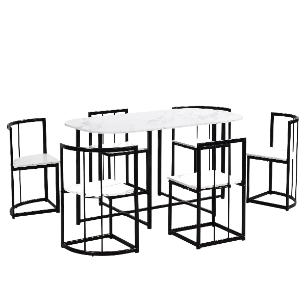 Modern Natural 5 Piece Dining Set Rectangular Wooden Table With 4 Upholstered Chair of Wooden Frame For Dining Room