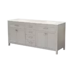Vanity Sink Combo featuring a Marble Countertop, Bathroom Sink Cabinet, and Home Decor Bathroom Vanities - Fully Assembled Grey 72-inch Vanity with Sink 23V03-72GR