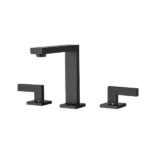 Widespread 2-Handle High-Arc Bathroom Faucet in Matte Black